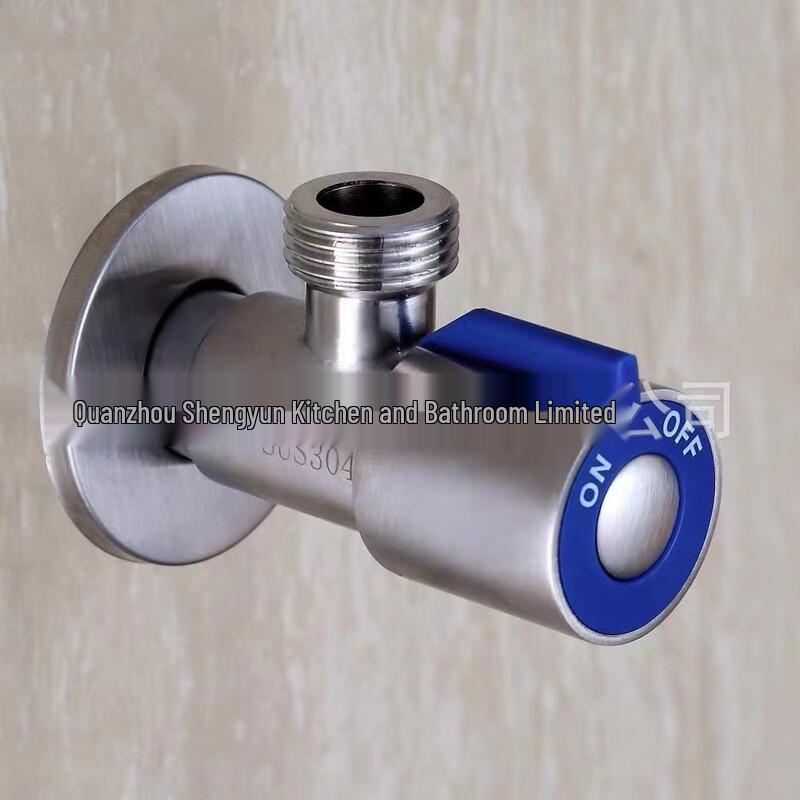 MDNG Red-Blue Handle Bathroom & Water Heater Angle Stop Valve