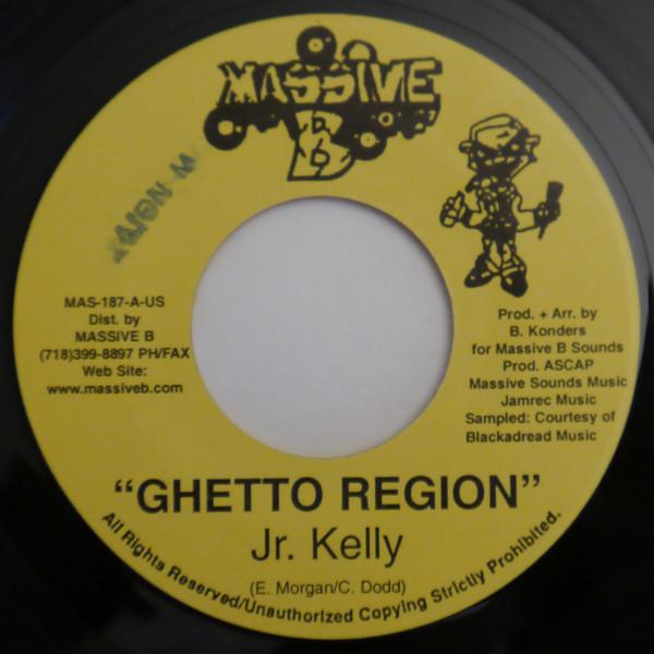 

7inch Record JUNIOR KELLY - Ghetto Region MAS187 Massive B 2001 US Reggae, Ska & Dub Used