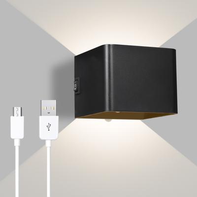 5W USB Wall Lamp Sensitive Light Sensor Control Built-in 2000mAh High Capacity Rechargeable Battery Portable for Bedroom Living
