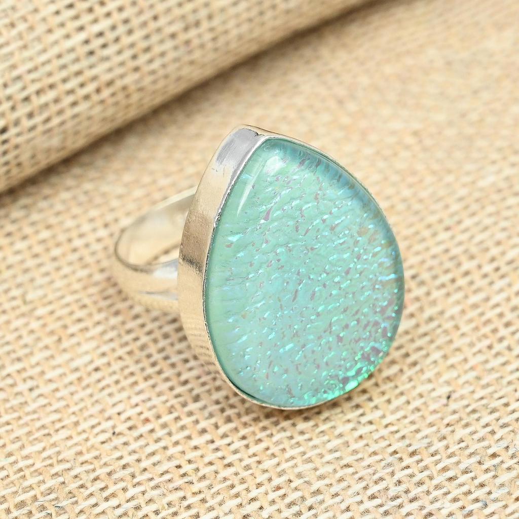 Blauer australischer Triplet Opal Edelstein 925 Sterling Silber Einzigartiger Schmuckring für Frauen