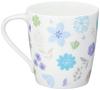 NARUMI Styles Cafe Blue Flower Gift Product Mug, 290cc, Design, Cute, Microwave-safe, Dishwasher-safe, Boxed, Number 51199-2697
