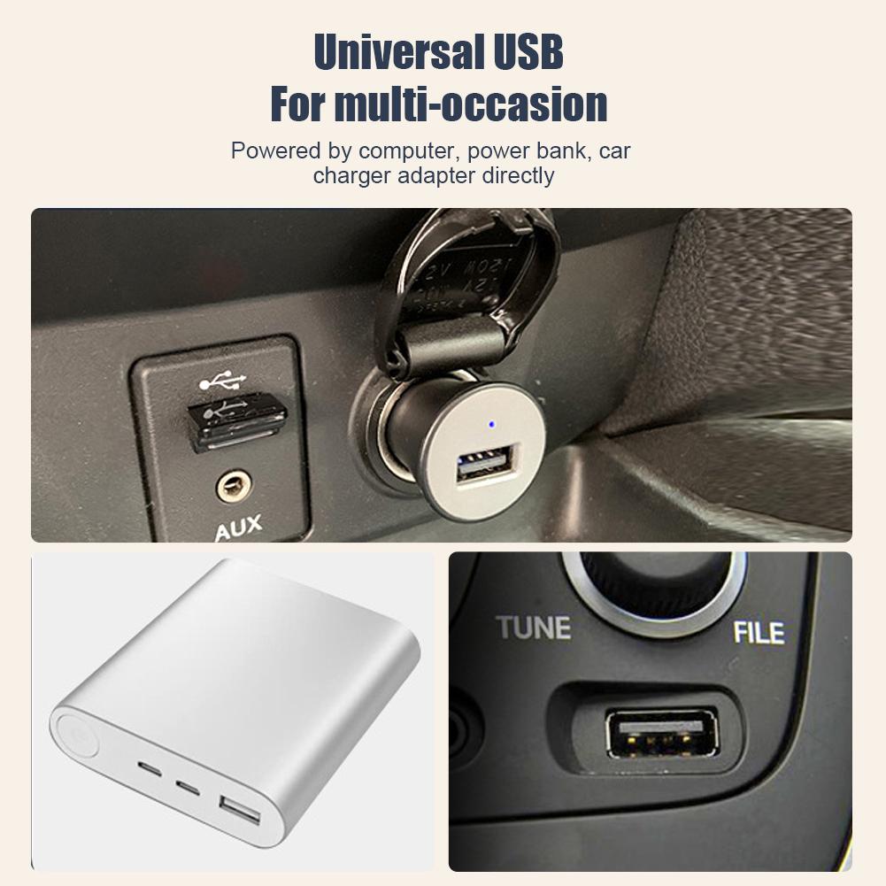 Mini Car Cooler Adjustable 5/12/24V Vehicle Cooling Device USB 2 Speed Automobile Vehicle Accessories