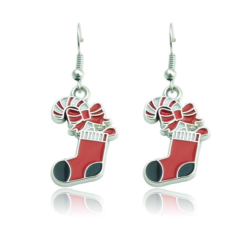 2018 Christmas Striped Earrings - European & American Style