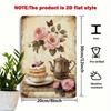 Vintage Roses Cupcake Tin Sign, Wall Art for Kitchen