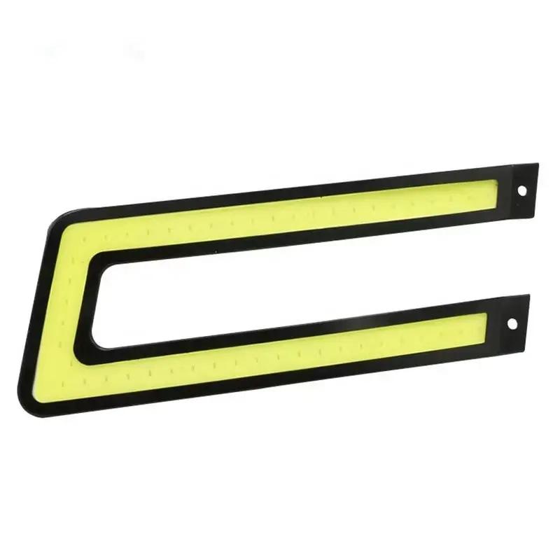 

2PCS U Shape Car LED Lights Styling Super bright DRL Headlight Daytime Running Lighting Auto External Front Driviing Fog Lamp