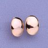 MINTHA Clip Earrings Trendy Fashion Jewelry Oval Stud Earrings For Women Rose Gold Color Earrings