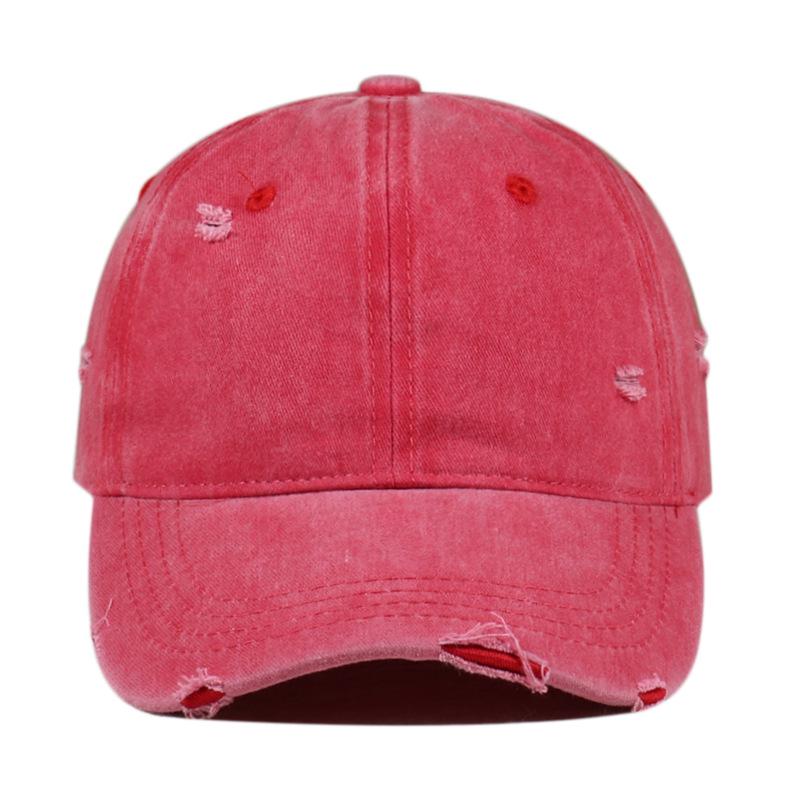 Unisex Distressed Washed Baseball Cap - Versatile Duckbill Design