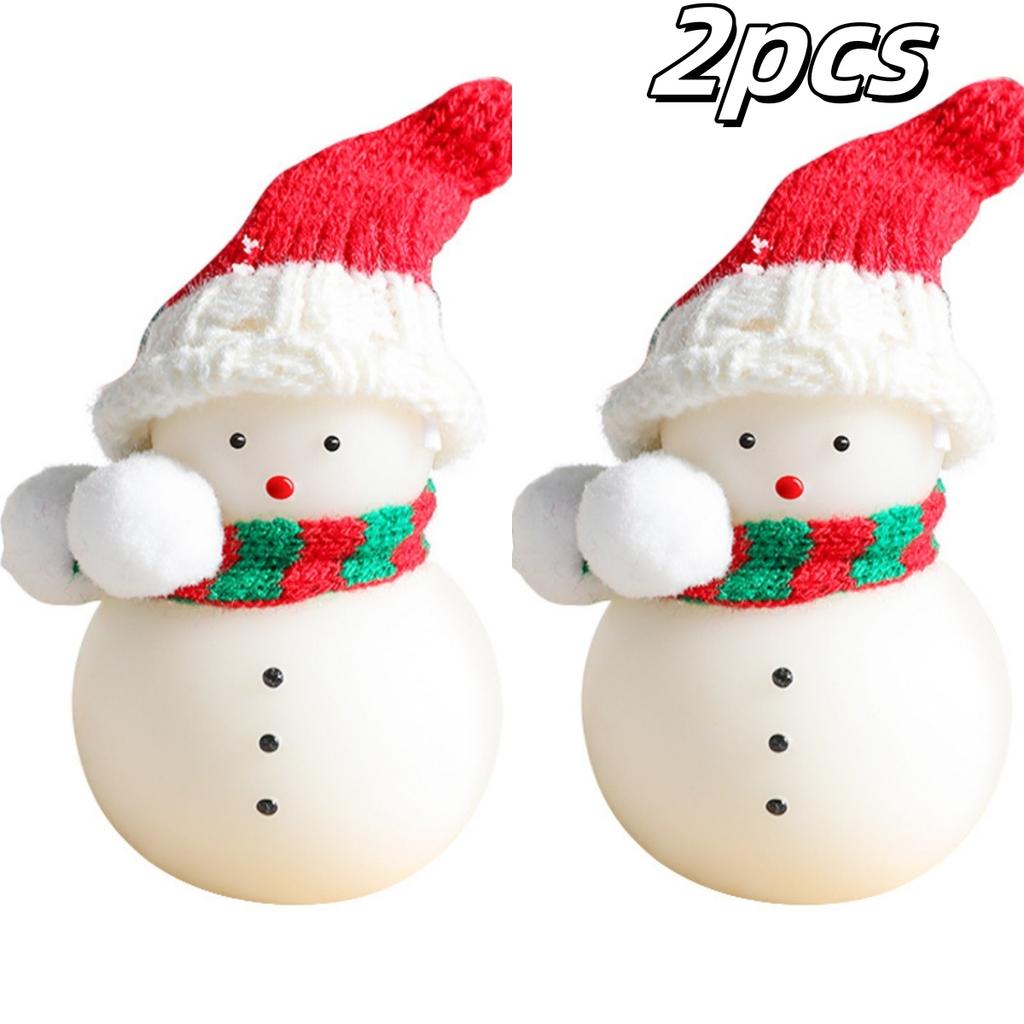 1/2/4Pcs Christmas Tree Shape Candle Small Scented Handmade Tea Lights Candles for Xmas New Year Gifts Home Party Desktop Decor