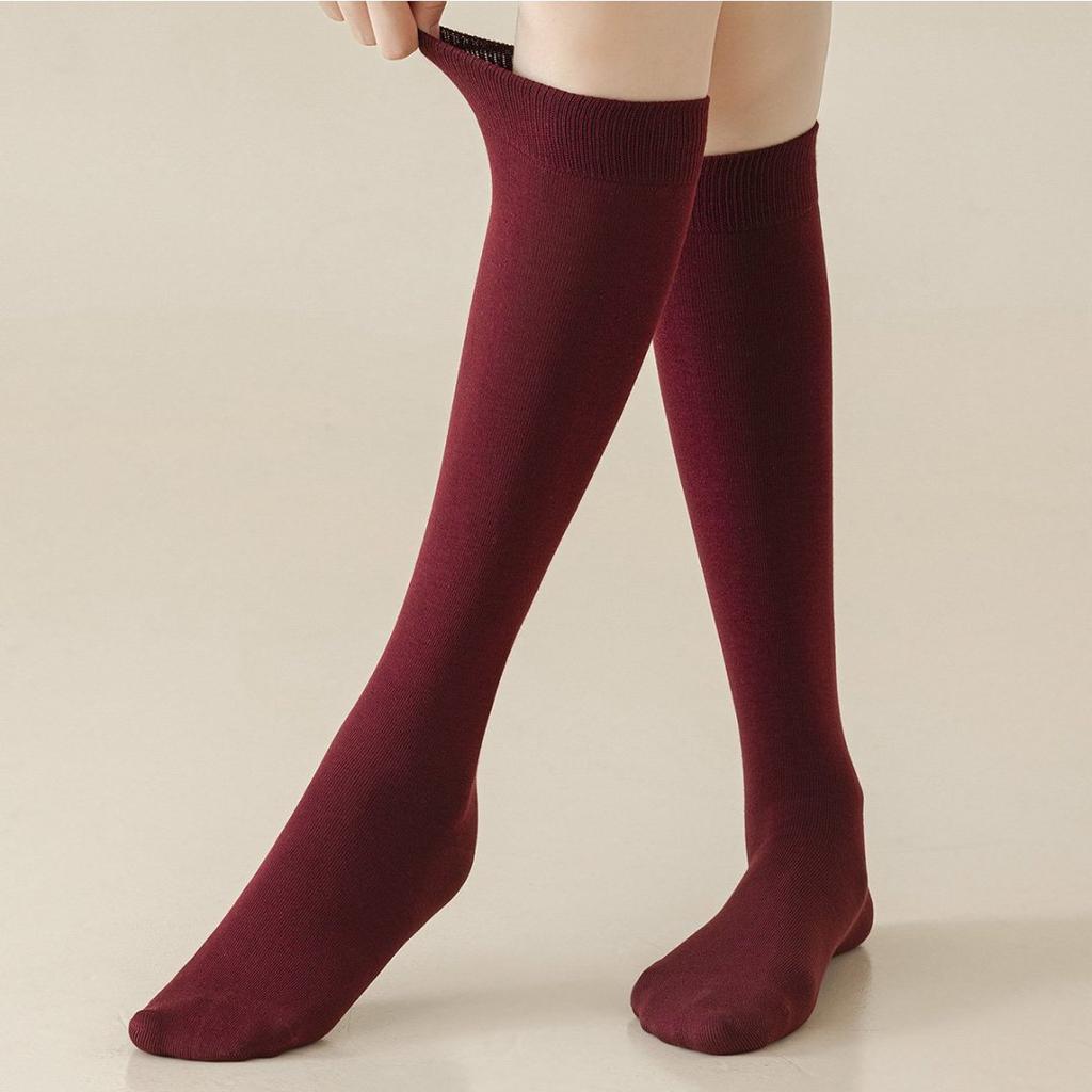 Autumn and Winter Calf Socks for Women, Warm and Slimming. Pure Cotton Spring and Autumn Long Thigh-high Socks