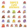 56 Dream Warm Candy House Graffiti Stickers Children'S Handmade Decorative Stickers Reward Toy Stickers