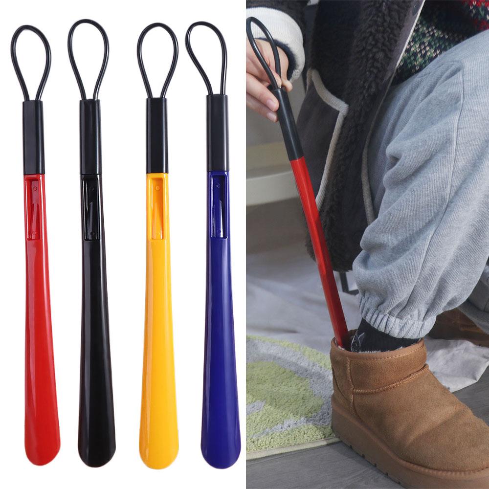 Flexible Shoe Horn Long Handle Shoe Puller Shoe Accessorie Shoes Lifter Lazy Person