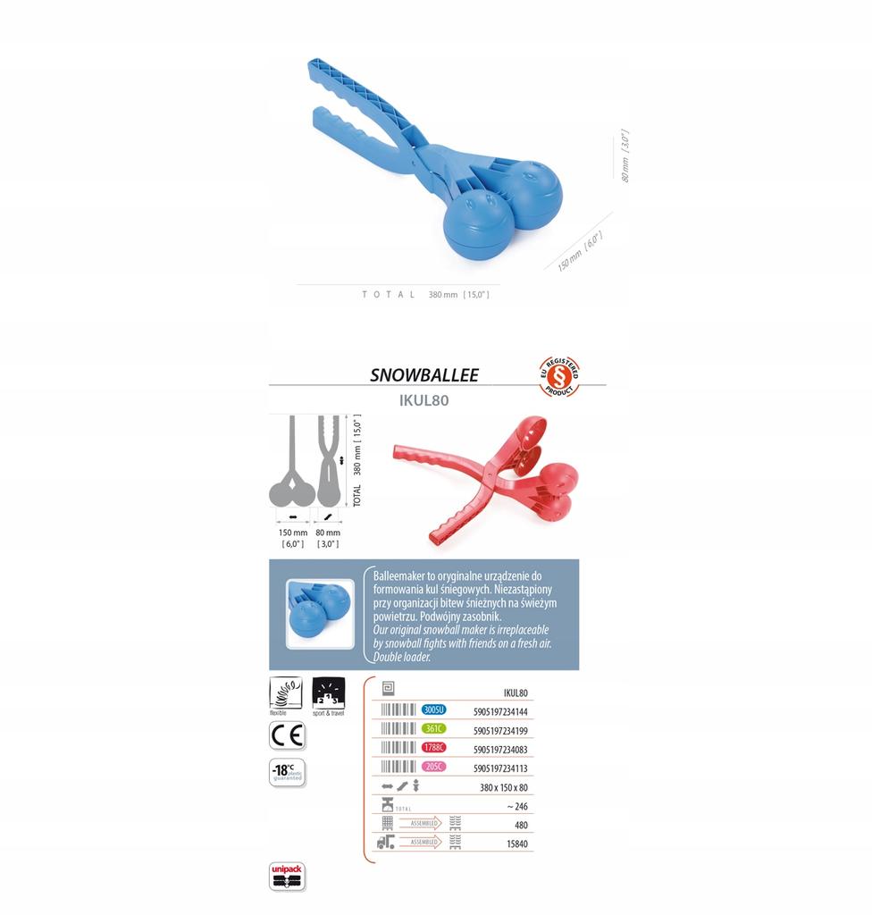 Snowball Maker SNOWBALLEE 2 | Red