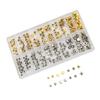 300pcs Stainless Steel Watch Crown Set Replacement Parts Watch Crown for Professional Watchmaker Watch Repairers