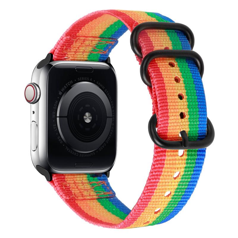 Nylon Strap for Apple Watch Ultra 2/3 49mm Band 46mm 42mm 45mm 41 44 40mm Canvas Bracelet iWatch Series 11 10 9 8 7 6 5 SE Belt