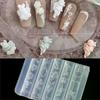 3D Relief Silicone Nail Molds - Angel Clock Heart Lock Templates, DIY Nail Art Decor Stamping Plates Manicure Design Tools