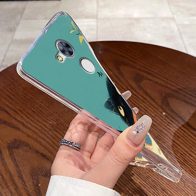For Honor 6C Pro Case Honor Play 6S Capa For Honor V9 Play Cases Clear Silicone Soft TPU Cover Honor Play6S Cute Rabbit Cat Case