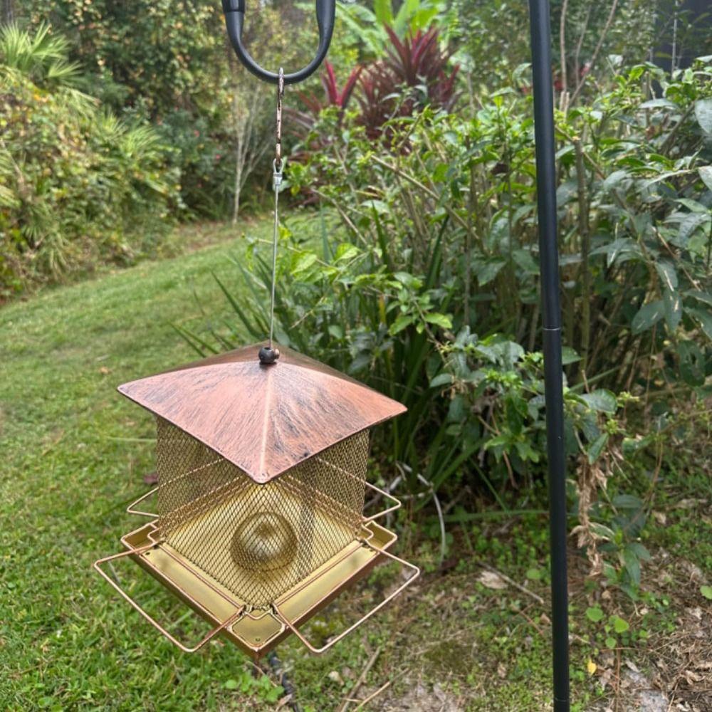 Iron Bird Feeding Equipment Heavy Duty Bird Food Bowl Bird Raising Tool Garden Bird Feeder Porch