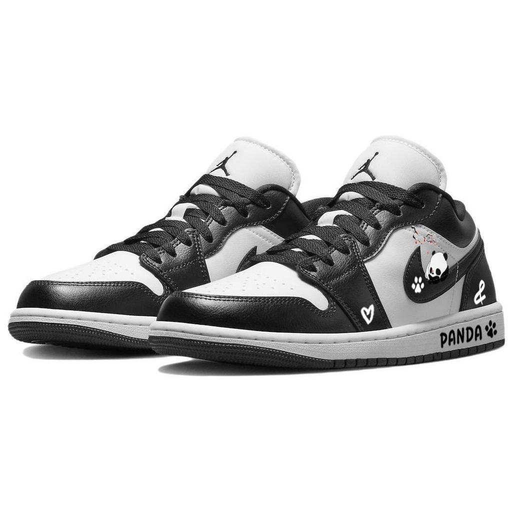 Jordan Air Jordan 1 Vintage Basketball Shoes Women's Low top Black/White DC0774-101(Team56-)