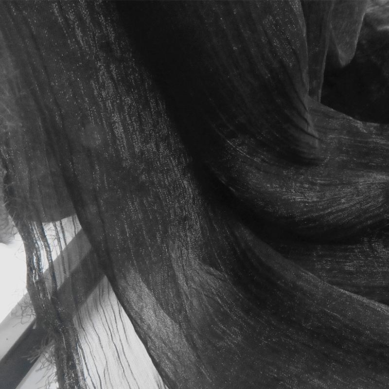 30D Silky Crepe Chiffon Fabric Thin Transparent Shimmer Sheer Hanfu Organza Fabric For Diy Sweing Ancient Hanfu Dress Costume