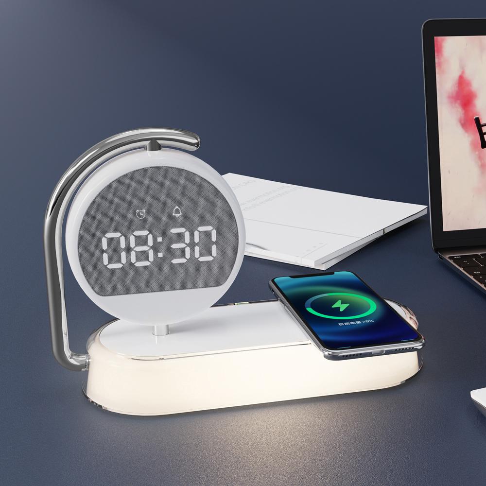 Desk Lamp Fast Charging Alarm Clock Night Lights 3 In 1 Wireless Charger Hot Products Top 20 for Earbuds for Iphone 17