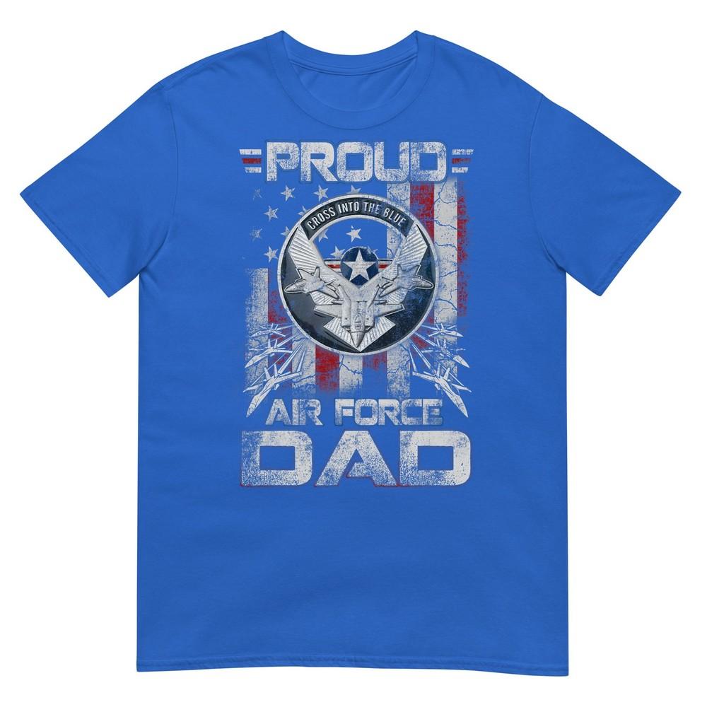 Unisexs Proud Air Force Dad Shirt Military Family Fathers Day TShirt