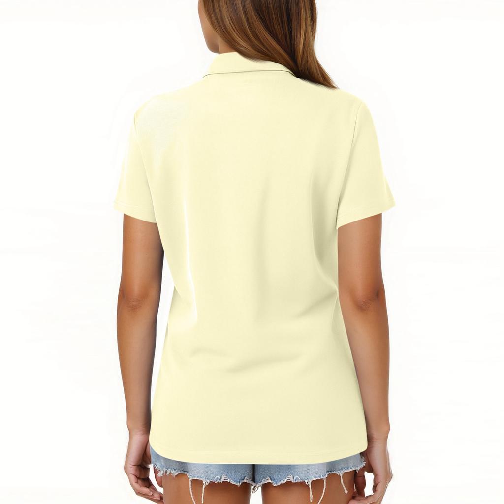 Women's Fashion Casual Lapel Short Sleeve Color Shirt Women's Button Up Tops