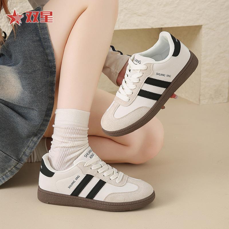 ZGSX-28020 [Price control above 69] Color matching flat-bottomed German training shoes 2025 spring and autumn women's shoes are comfortable and sports