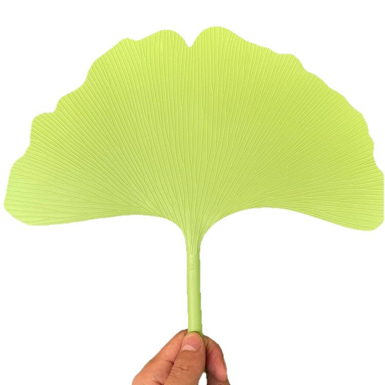 Ginkgo Leaf Lotus Fan: Artistic, Portable Garden Fan for Summer Coolness