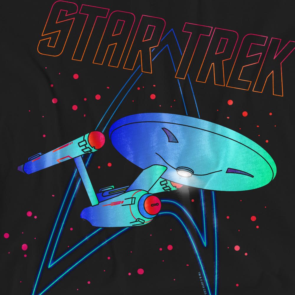 STAR TREK Unisex Adult Neon T-Shirt
