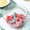 Zdrobitor de legume Tăiător de ceapă Accesorii pentru gătit de bucătărie 500/900ML Tocător manual de carne Tocător de usturoi Rotire GarlicPress