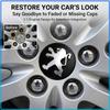 4pc/set 60mm Car Wheel Center Hub Cap 56mm Stickers Car Rims Dust-proof Cover Hubcaps For Peugeot 206 307 301 207 407 308 406 107 108 208 408 508 607