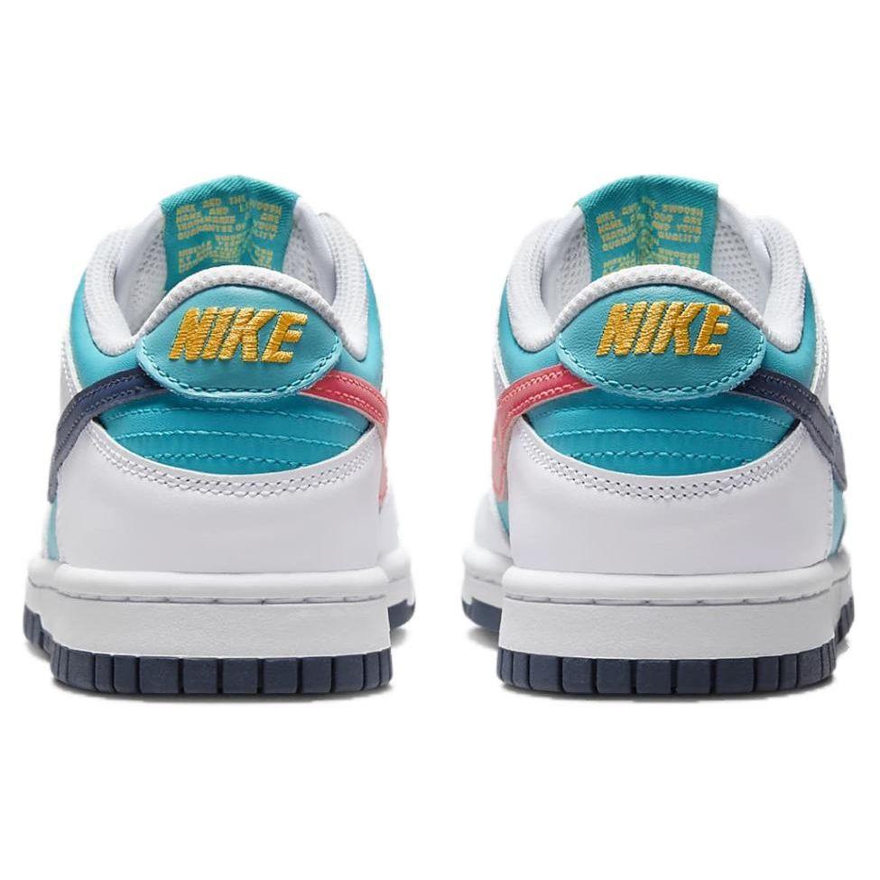 Nike Dunk Low GS Dusty Cactus Thunder Blue Kids Sneakers Teal White Racer-Pink HF4794-345