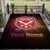 Custom Text Printed Rug Sheffield United FC Non Slip Floor Carpet For Home Room Decor