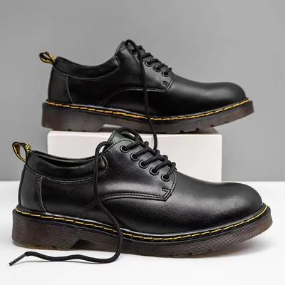 Mens Leathers Shoes 2024 New  High-quality Outdoor Casual Walking Shoes Genuine Leather Work Shoes Breathable Men Footwear