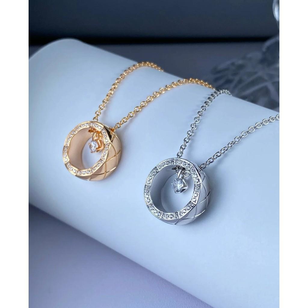 Diamond Patterned Classic Pattern Gold Material Necklace for Daily Wear, Men's and Women's Styles, Exquisite Craftsmanship, Free Shipping