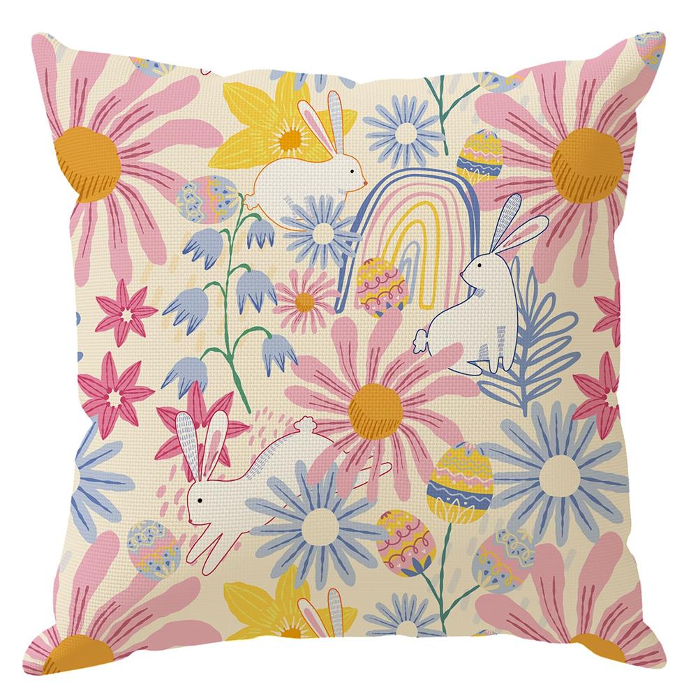 PC Easter Bunny Pillow Covers Collection Decorative sofa cushion cover home decoration D printing
