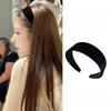 Black Velvet Wide-edge Hairband for Women - New Style Hairpin with High Crown and Elegant Headband Hair Accessory