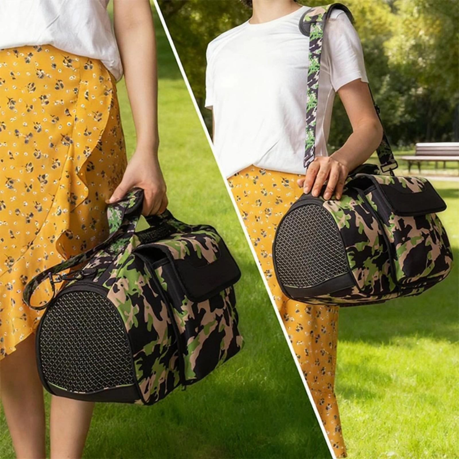 

Portable Speaker Storage Bag Water Resistan Reinforced Padding Protective Design Convenient Handle For Boombox 3