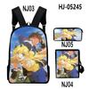 Harajuku Sorcerous Stabber Orphen 3D Print 3pcs/Set Pupil School Bags Laptop Daypack Backpack Inclined Shoulder Bag Pencil Case