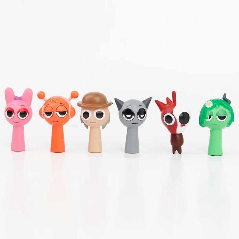 Hot 24pcs/Set Mini Sprunki Action Figure Toy Cartoon Movie Sprunki Wenda Model Doll Figurines Kids Gift