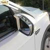 ABS Chrome Side Mirror Rain Eyebrow Cover Trim 2P For Ford Escape Kuga 2013-