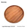 Round Walnut Wood Serving Tray