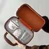 Suet jade travel tea set portable ceramic teapot cover bowl outdoor white porcelain teacup go out bag