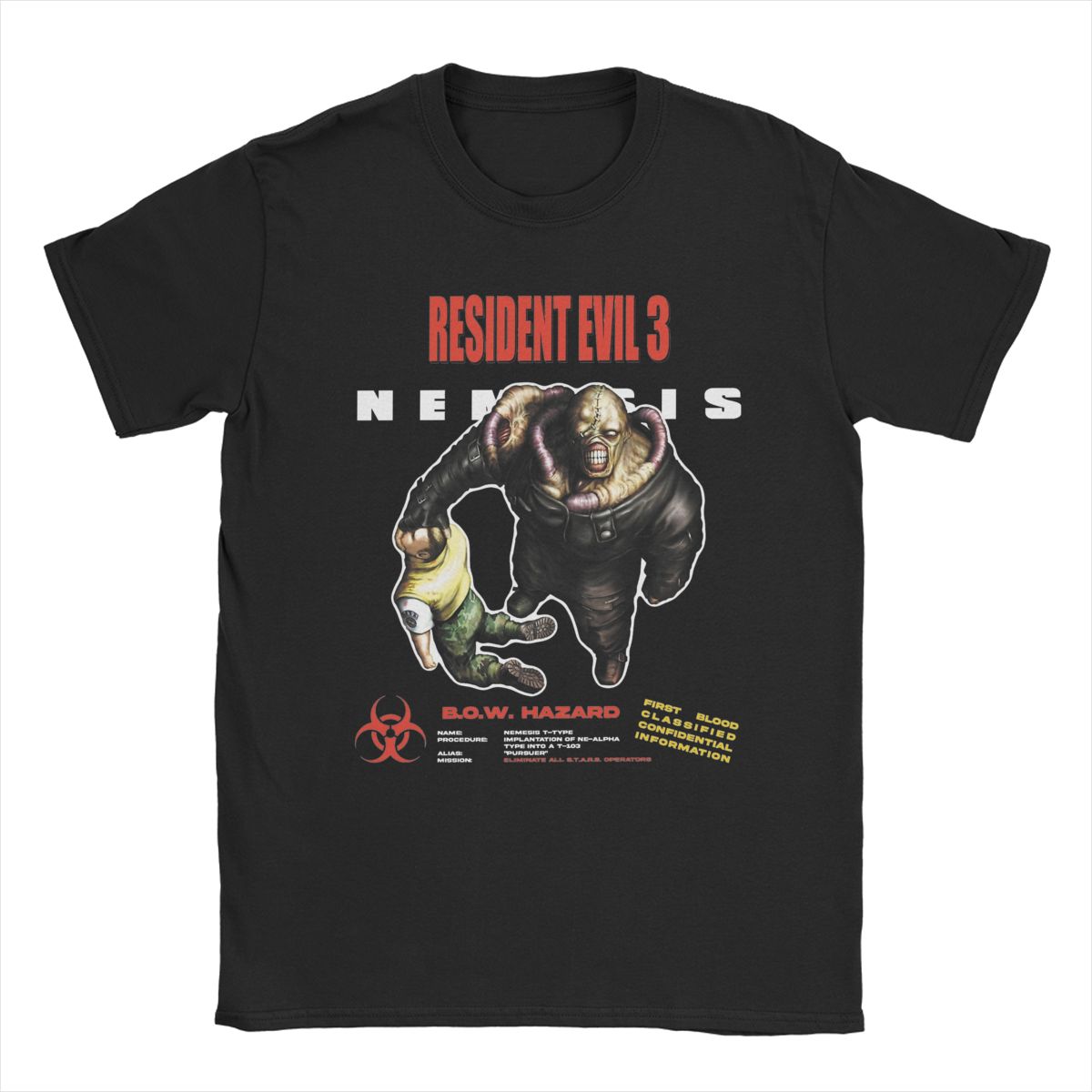 

Funny Residents Evils 3 Nemesis T-Shirts for Men Crew Neck Pure Cotton T Shirts Short Sleeve Tees 4XL 5XL 6XL Clothing - Men ... 5XL різнокольоровий