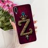 Clear Cover For Huawei Y9 2019 Case Luxury Crown A-Z Letters 2D Painted Soft Casing For Huawei Y9 2019 JKM-LX1 JKM-LX2 JKM-LX3