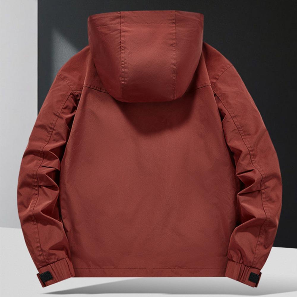 Winter Multiple Pockets Man Coats Loose Leisure Solid Windproof Tops New Man Coat Autumn Coats Man