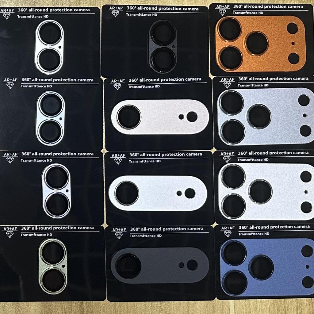 iPhone 17 Pro Max için Uyumlu Mat Metal Zırh Lens Filmi