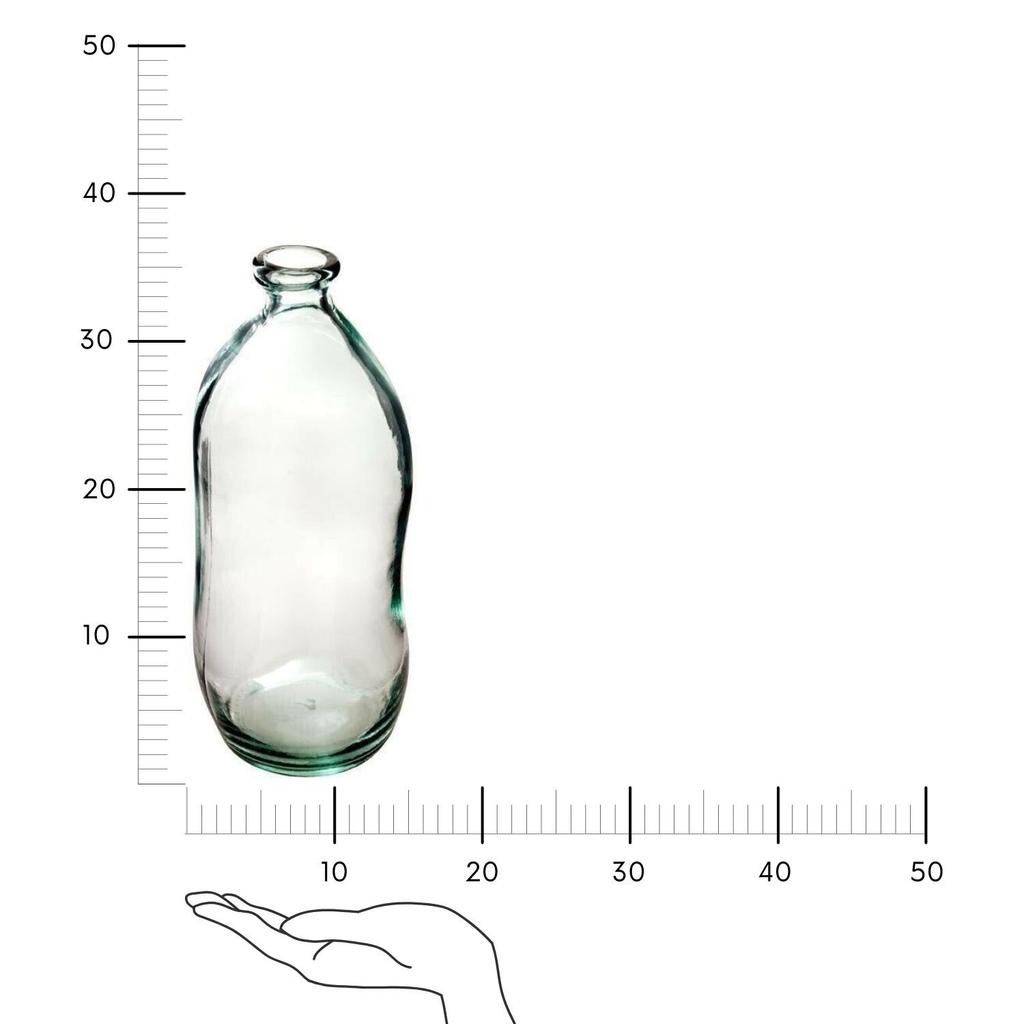 Dame J glass vase 35cm transparent