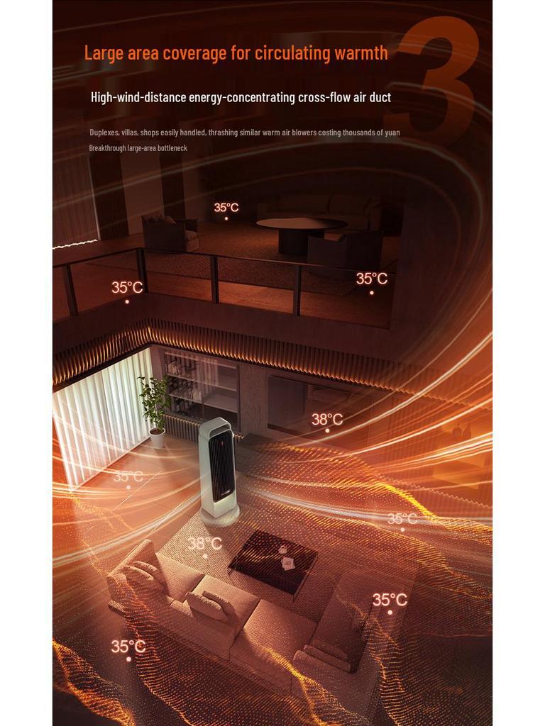 Mr. Cross-Border 2000W High Power Large Household PTC Electric Heater