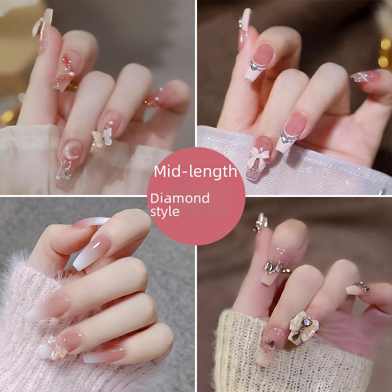 

Best-Selling Handmade Diamond Nail Art False Nails